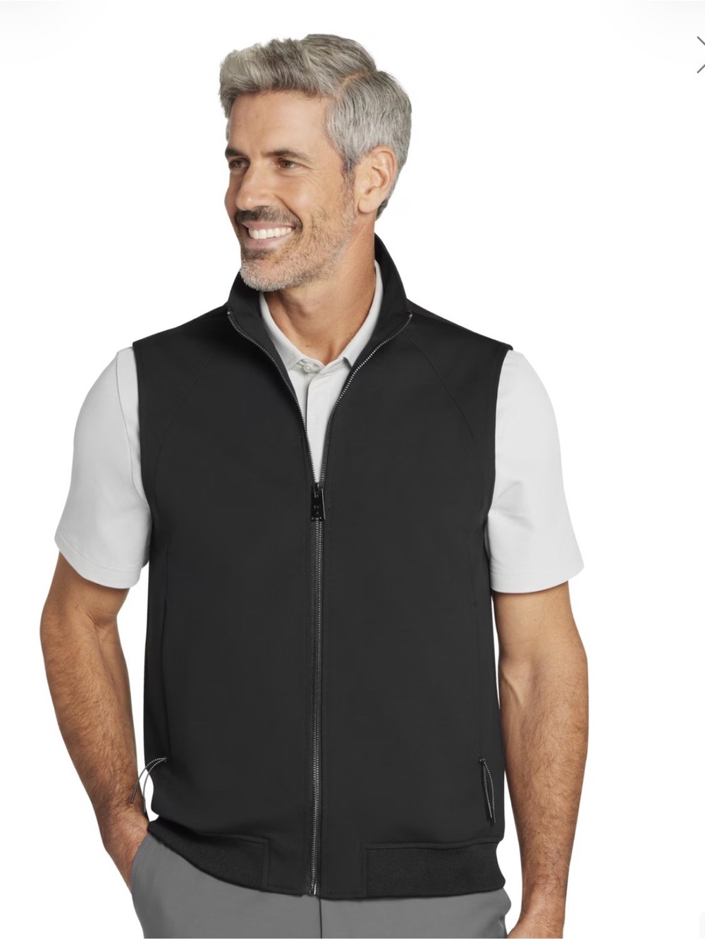 Kenneth Cole Men's Black Performance Zip Vest
